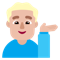 Man Tipping Hand- Medium-Light Skin Tone emoji on Microsoft